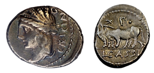 Rome denarius struck in rome bc 102