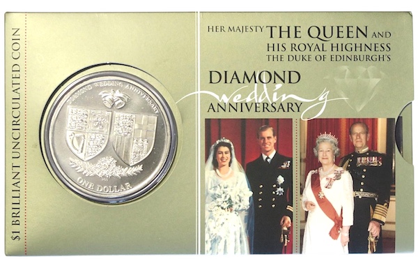 Diamond wedding 2007 nz coin