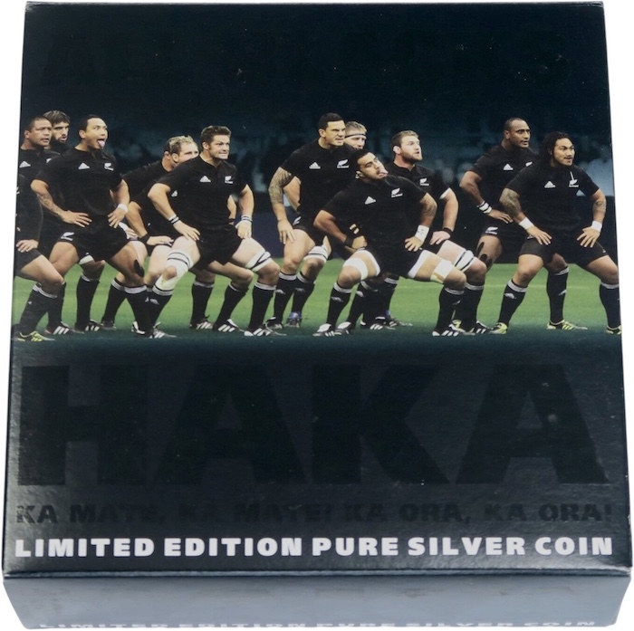 New zealand all blacks haka coin