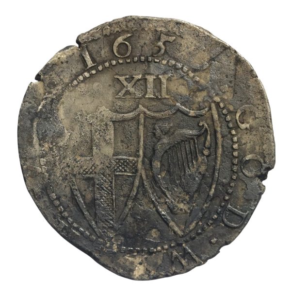 England the commonwealth hammered shilling coin