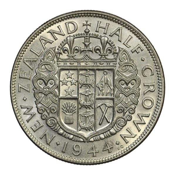 New zealand steling currency 1944 halfcrown