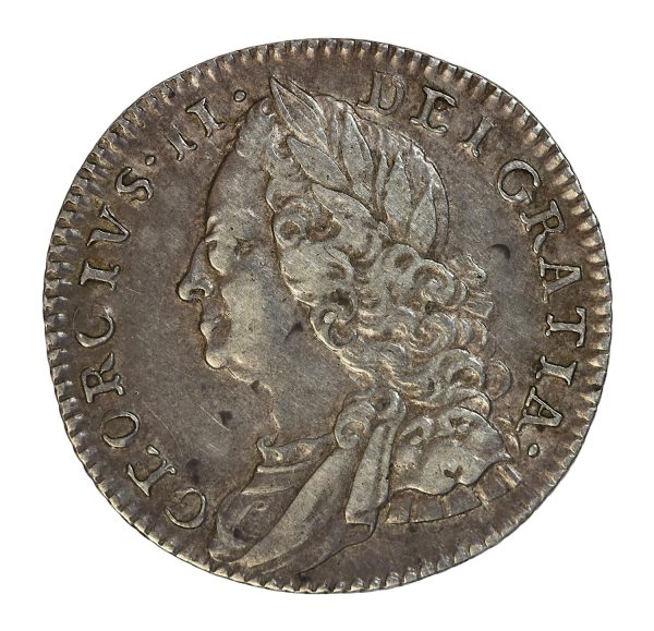 British 1758 sixpence