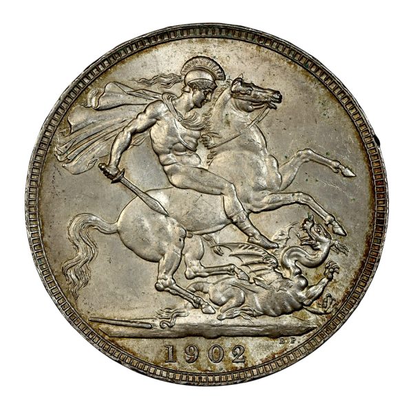 Edward the seventh large silver 1902 crown