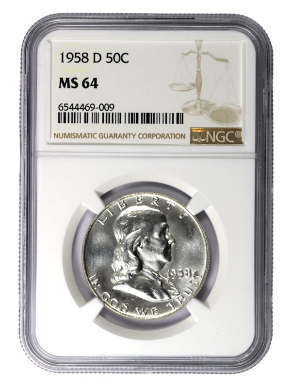 Franklin half dollar 1958 denver mint