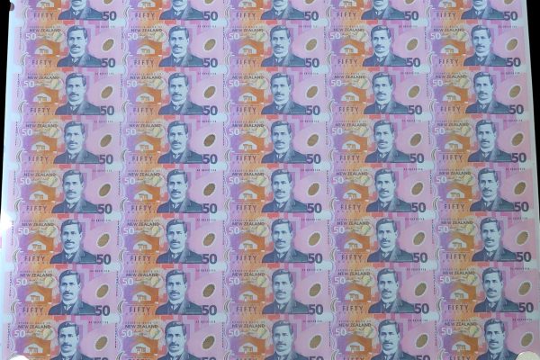 New zealand polymer fifty dollar notes 1999