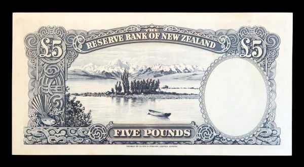New zealand sterling five pounds 1955 to 1956