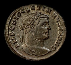 Roman empire diocletian bronze follis siscia mint