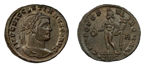Top grade roman bronze follis coins diocletian