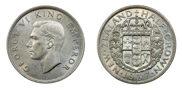 New zealand 1937 halfcrown
