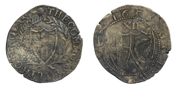 England commonwealth shilling 1652