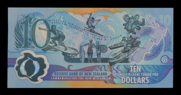 Millennium ten dollars New Zealand