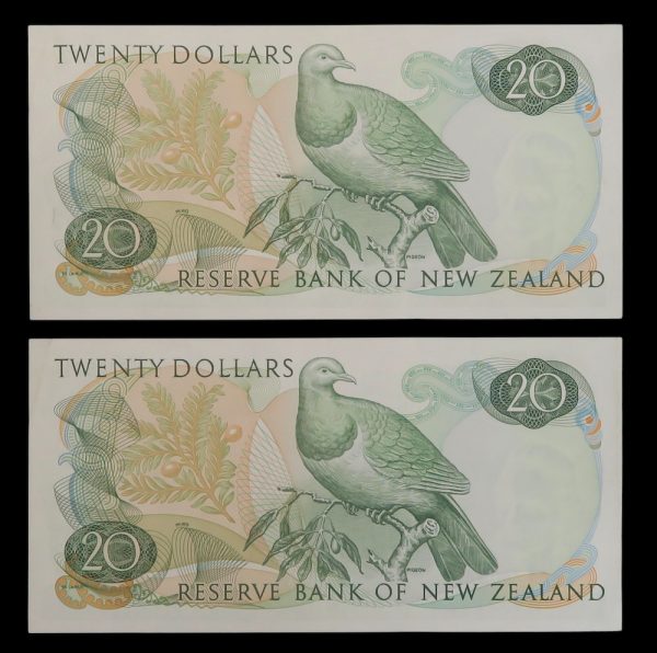 New zealand first prefix twenty dollars 1967