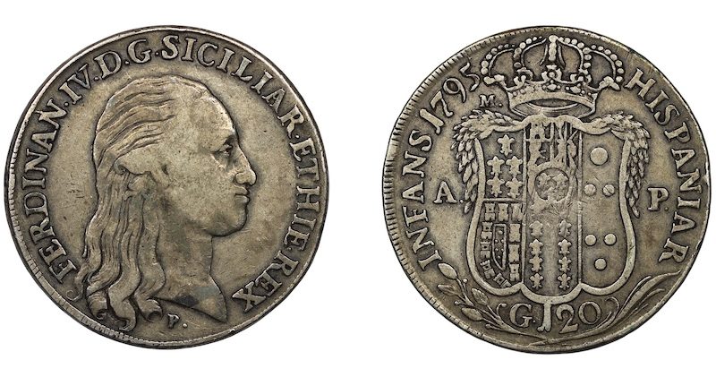 Naples and sicily 120 grana 1795