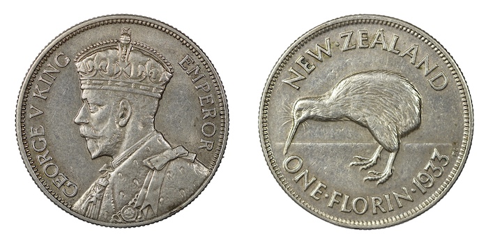 New zealand florin 1933