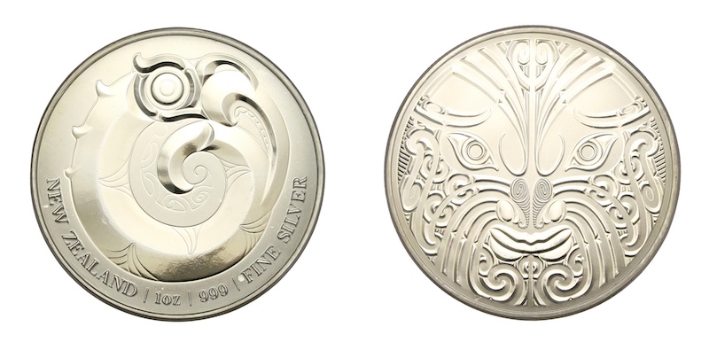 New zealand silver round