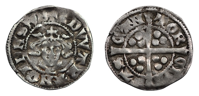 Edward the first hammered english penny