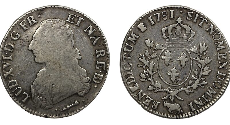 Louis XVI silver ecu 1781
