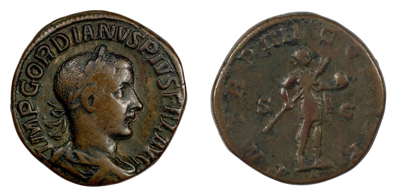 Roman mpire large bronze sestertius coins