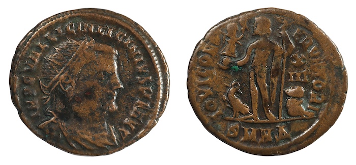Licinius first bronze follis heraclua mint