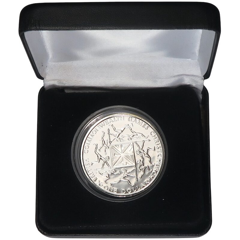 Commonwealth games 1974 proof dollar