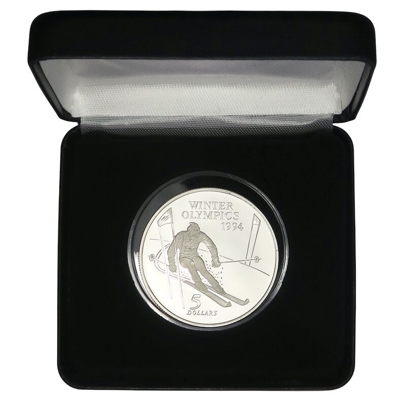 Winter olympics 1994 silver coin