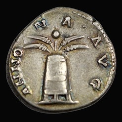 Quality roman silver denarius coin struck for emperor hadrian