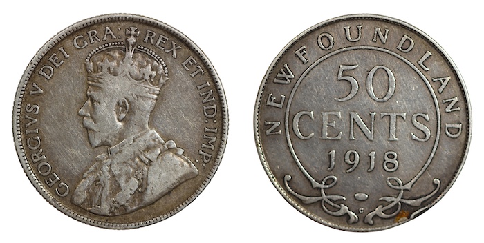 Newfoundland fifty cent 1918