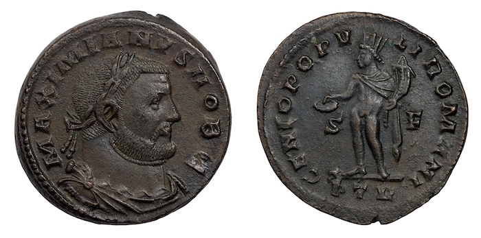 Roman empire trier mint coins
