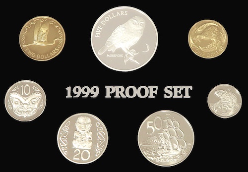 Morepork proof coin set 1999