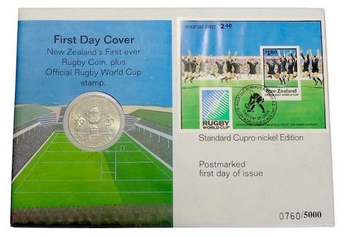 Rugby world cup first day cover 1991