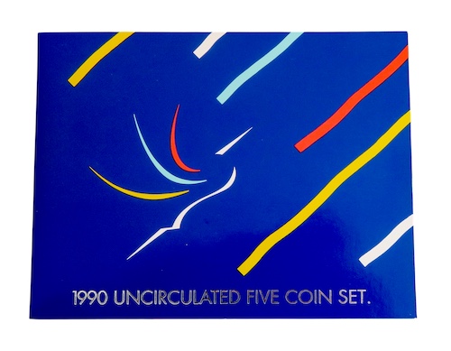 New zealand coin set 1990