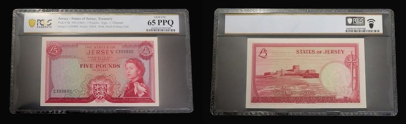 The states of jersey 5 pounds 1963
