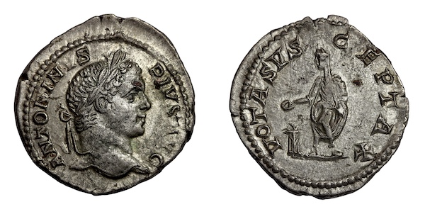 Caracalla denarius rome
