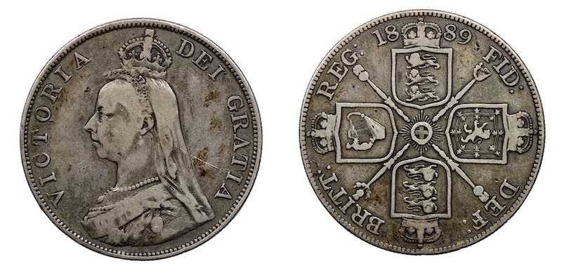 Double florin 1889