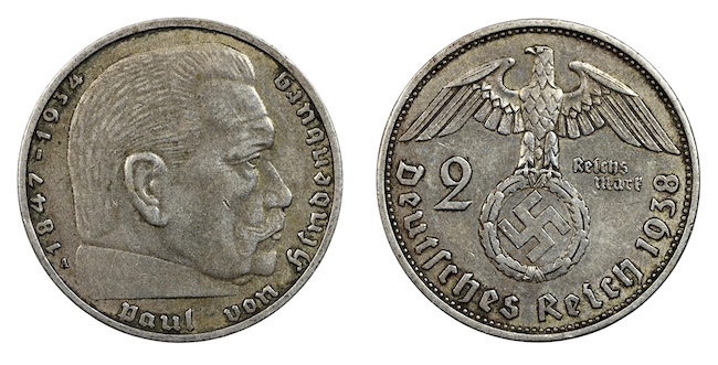 Two reichsmark 1938