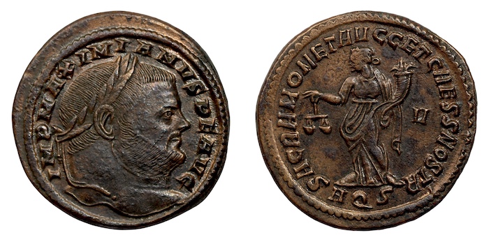 Maximianvs follis a d 300 to 3001