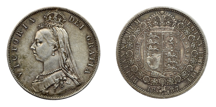 1887 Halfcrown jubilee year