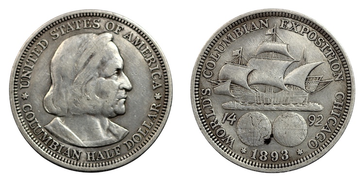 Columbian expo 1893 half dollar
