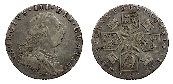 George the third sixpence 1787