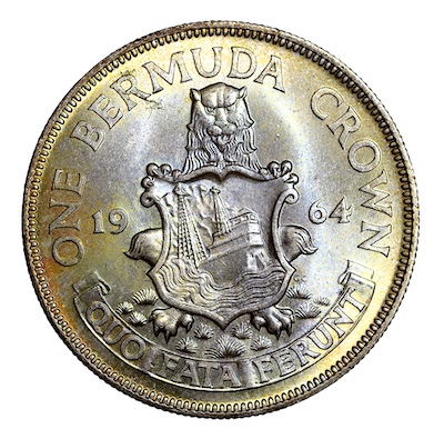 Bermuda crown coin 1964