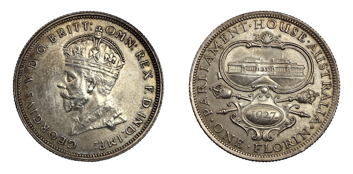 Australia commemorative florin 1927