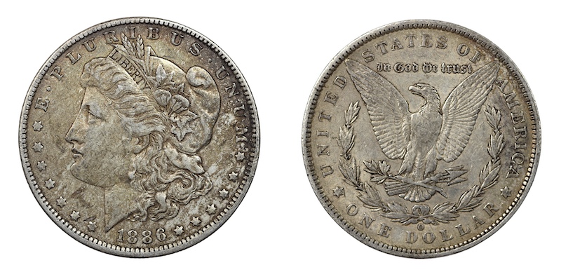 1886 o morgan dollar