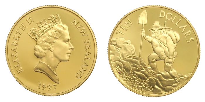 Quality new zealand gabriels gully gold coin 1997