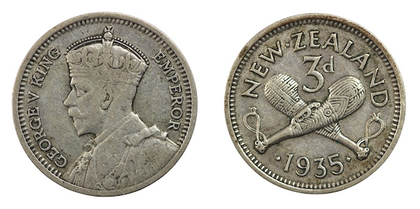 1935 threepence key date