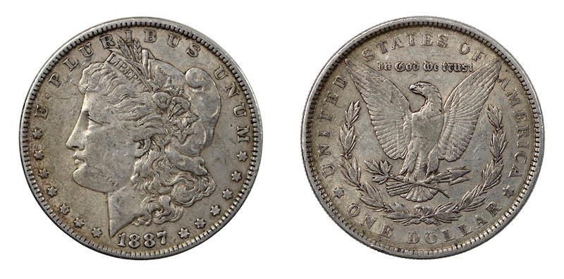 Original morgan dollar 1887