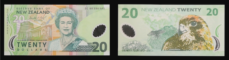 New zealand 1999 twenty dollar