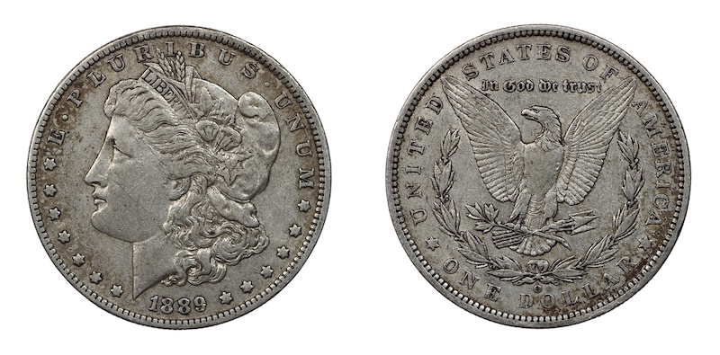 Morgan dollar 1889 o