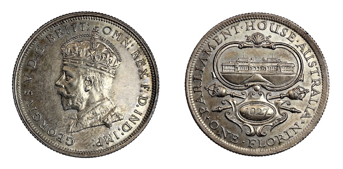 Australian commemorative florin 1927