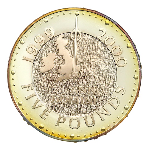 United kingdom millennium five pounds 2000