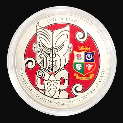 British and irish lions silver coin 2017 nz tour